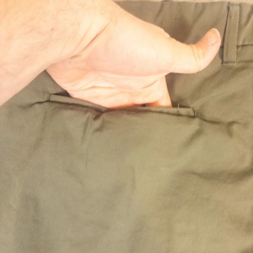 Goodfellow &‎ Co Linden Tech Shorts Mens 40 Olive Green 9 Inch Inseam Drawstring